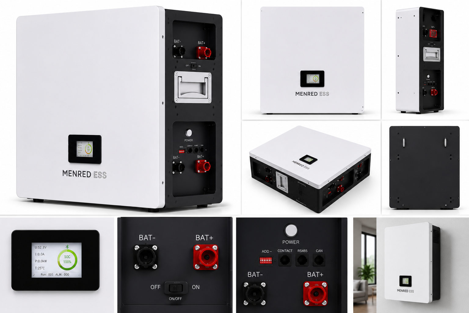 MENRED ESS 6.1kWh 51.2V 120Ah LiFePO4 Solar Battery - Image 5