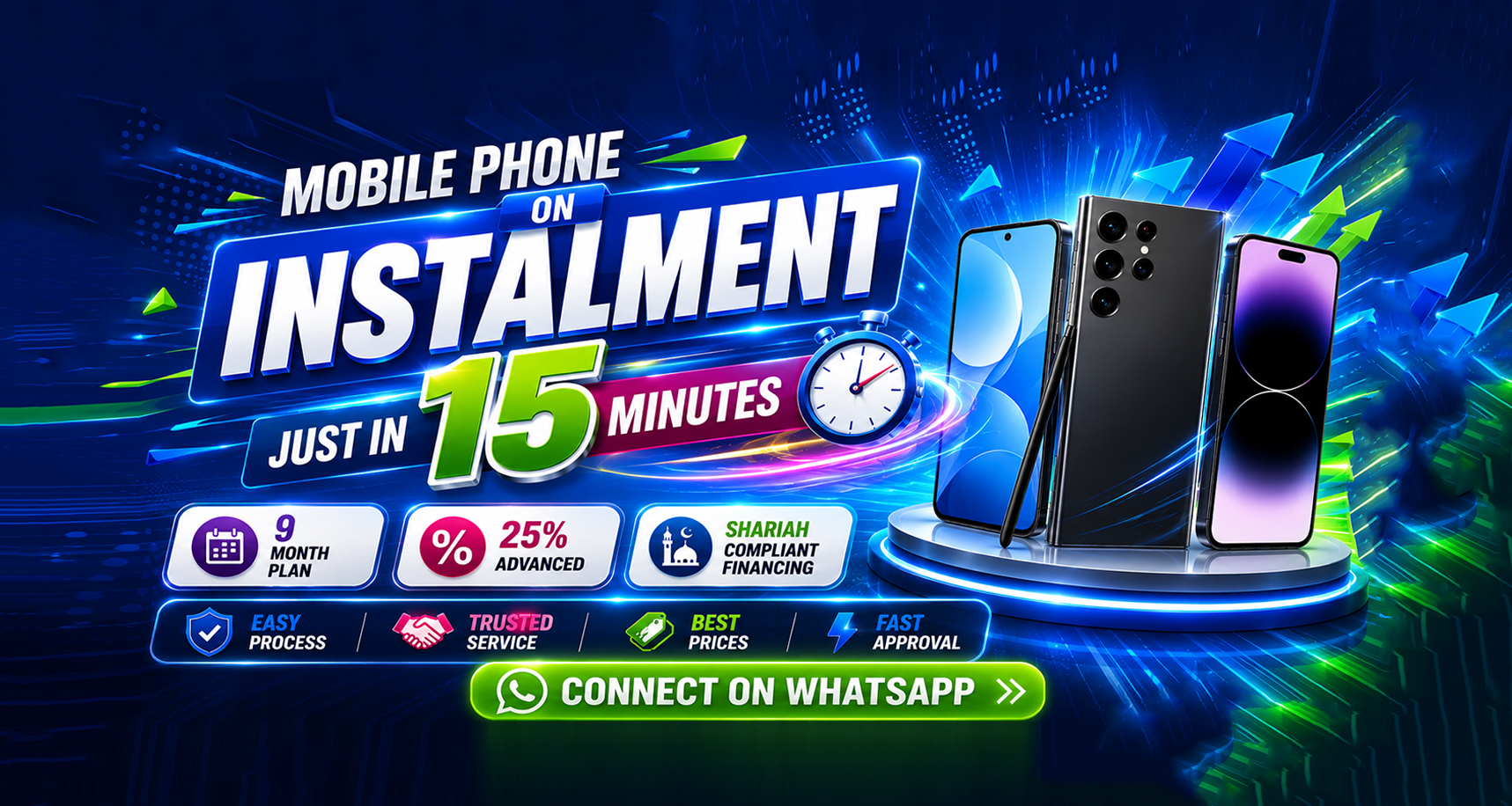Easy mobile phone installment plans at GLEPK