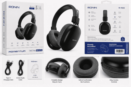 Global Loop Energy Pakistan, GLEPK, momentum wireless headphones, bluetooth headphones, headphones with deep bass – RONIN comfortable headphones available at GLEPK | Focus Keywords: momentum wireless headphones, wireless headphones, RONIN headphones