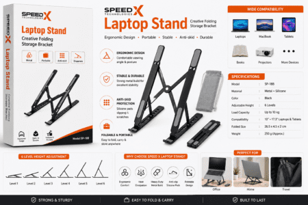 Global Loop Energy Pakistan, GLEPK, laptop stand, ergonomic laptop stand, portable laptop stand – GLEPK adjustable laptop stand for enhanced user comfort | Focus Keywords: laptop stand, ergonomic laptop stand, portable laptop stand
