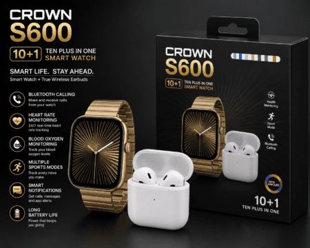 Global Loop Energy Pakistan, GLEPK, crown s600 smart watch, smart watch with earbuds, fitness smartwatch – GLEPK smart wearables combo for modern users | Focus Keywords: crown s600 smart watch, smart watch with earbuds, fitness smartwatch