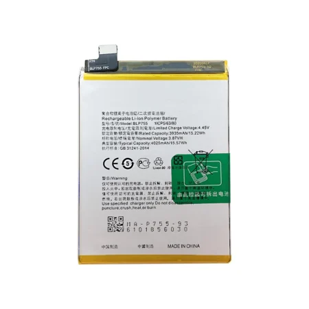 OPPO BLP755 replacement battery for Find X2 Lite and Reno3 Pro