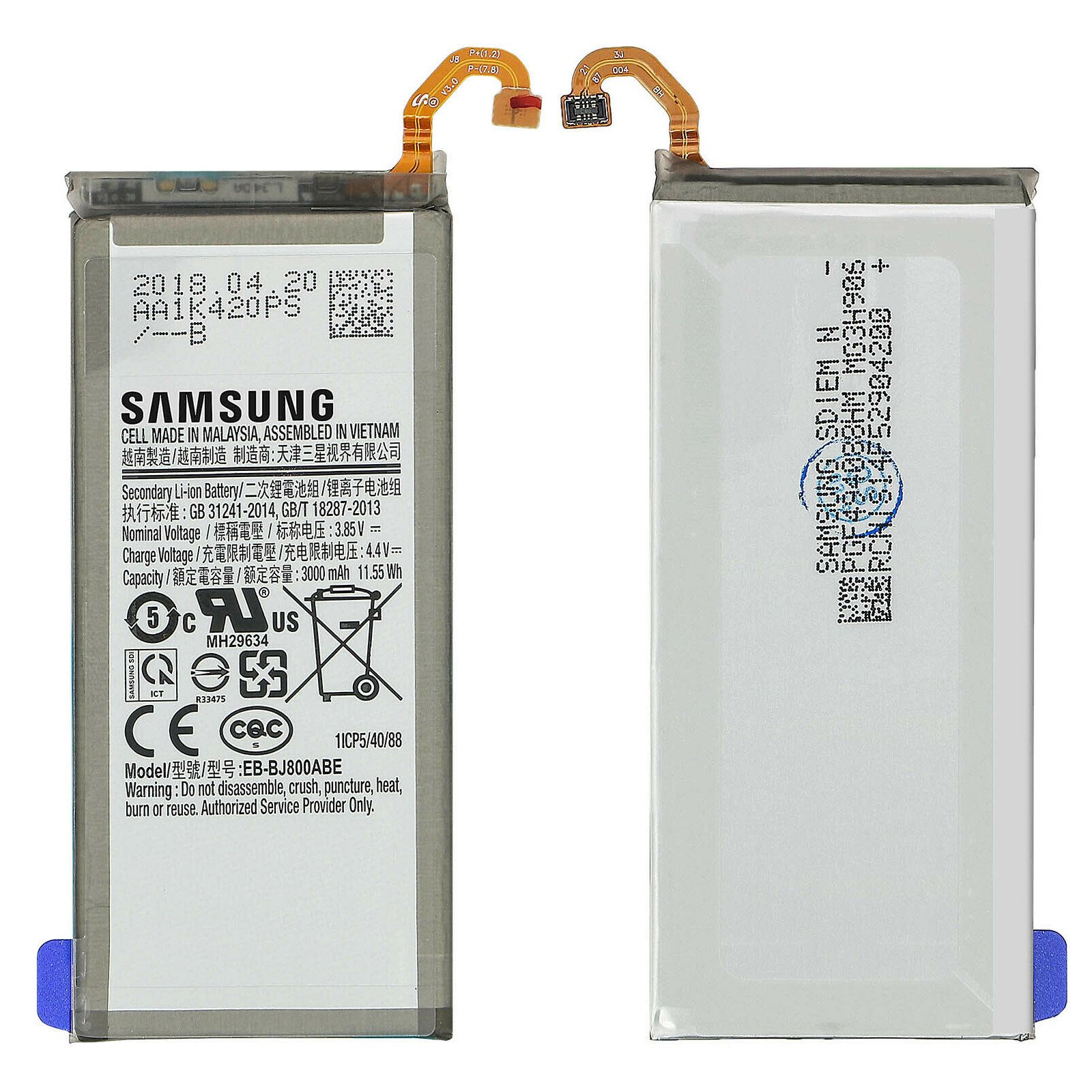 Samsung J6 replacement battery